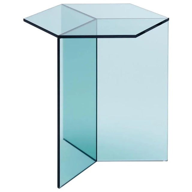 Glass Clear Glass Isom Tall Coffee Table by Sebastian Scherer For Sale - Image 7 of 7