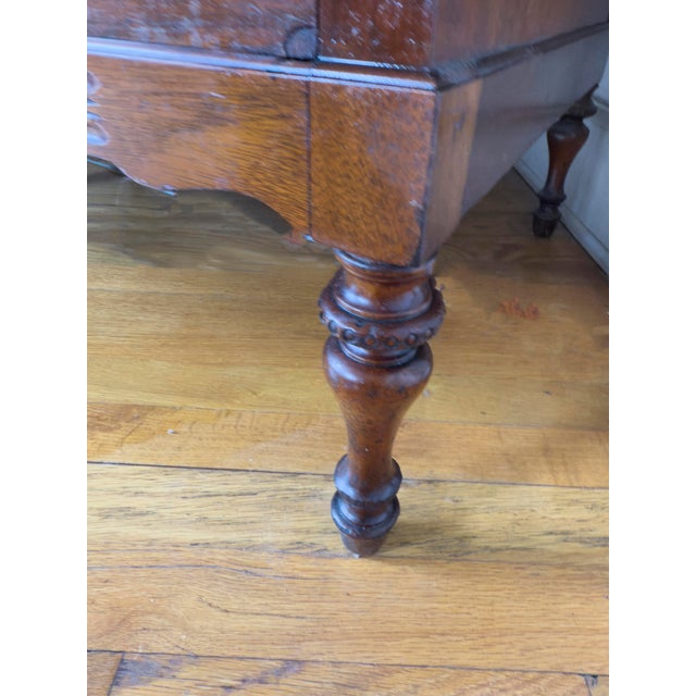 Wood Late 19th Century American Federal / Sheraton Style Tall Chest of Drawers For Sale - Image 7 of 11