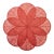 Boho Chic Sinamay Flower Placemats, Coral, Set of 4 For Sale - Image 3 of 3