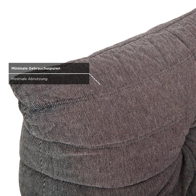 Togo Armchair in Grey Fabric by Michel Ducaroy for Ligne Roset For Sale - Image 6 of 14