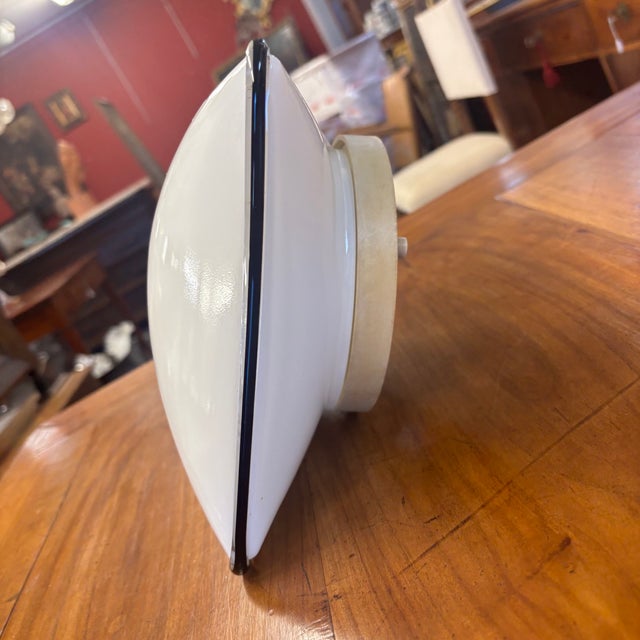 1970s White Opaline Murano Glass Wall Light from Leucos, 1970s For Sale - Image 5 of 9