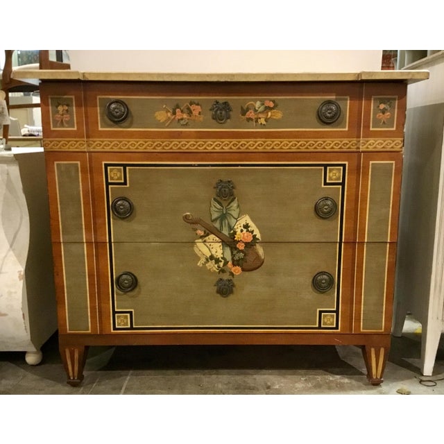 Italian Style Vintage Hand Painted Heritage Co. Chest of ...
