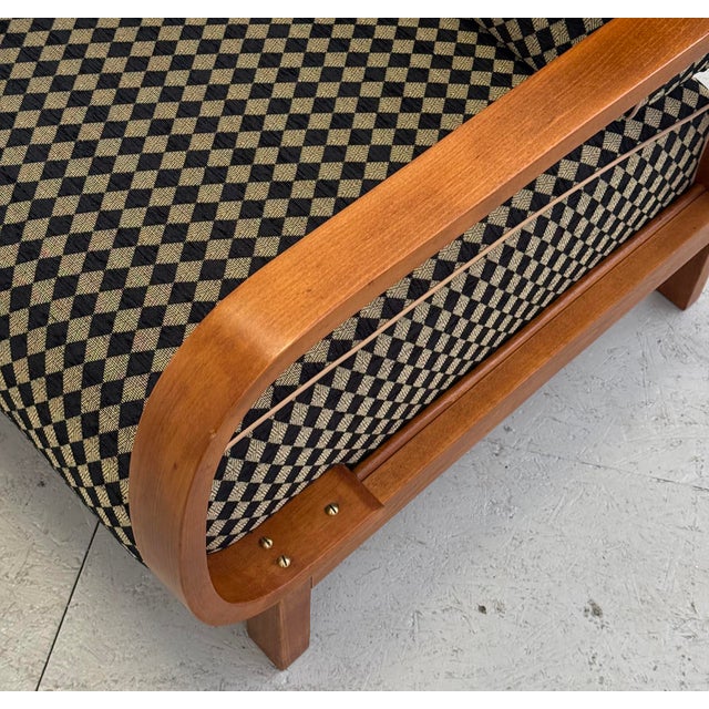 1930s Art Deco Reclining Armchairs from Fischel, 1930s, Set of 2 For Sale - Image 5 of 10
