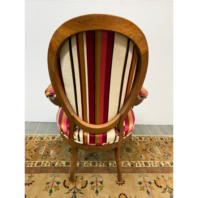 Rococo Revival Bergère Chair, Circa 1890's For Sale - Image 4 of 12