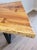 Rustic Industrial Modern Natural Live Edge Highly Figured Spalted Ash Wood Slab Dining Table After George Nakashima For Sale - Image 9 of 12