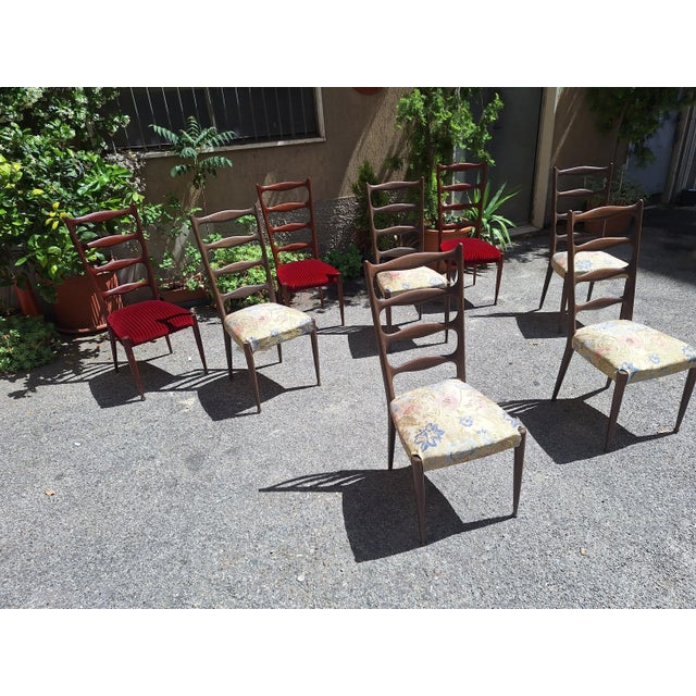 High-Backed Chairs by Paolo Buffa, 1940s, Set of 5 For Sale - Image 9 of 9