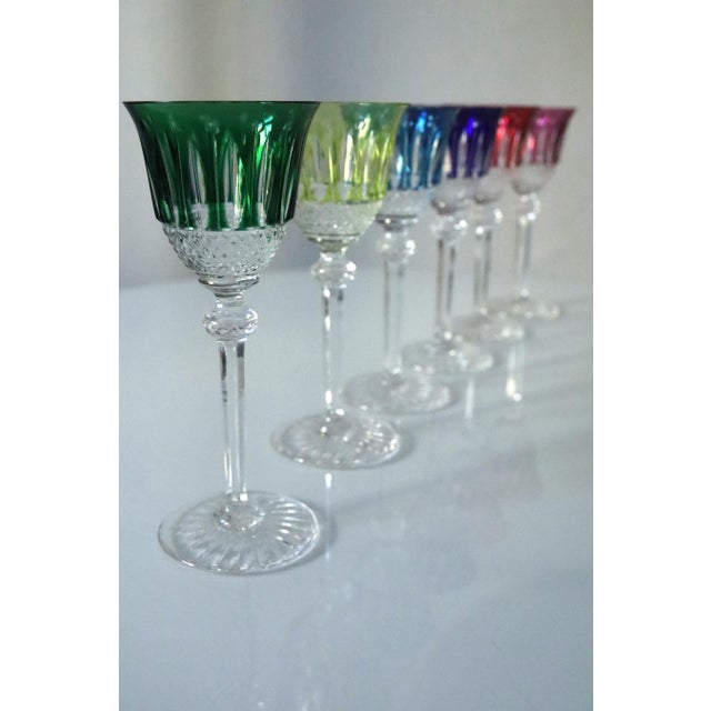 Crystal Tommy Glasses from Saint-Louis, 1930s, Set of 6 For Sale - Image 15 of 18