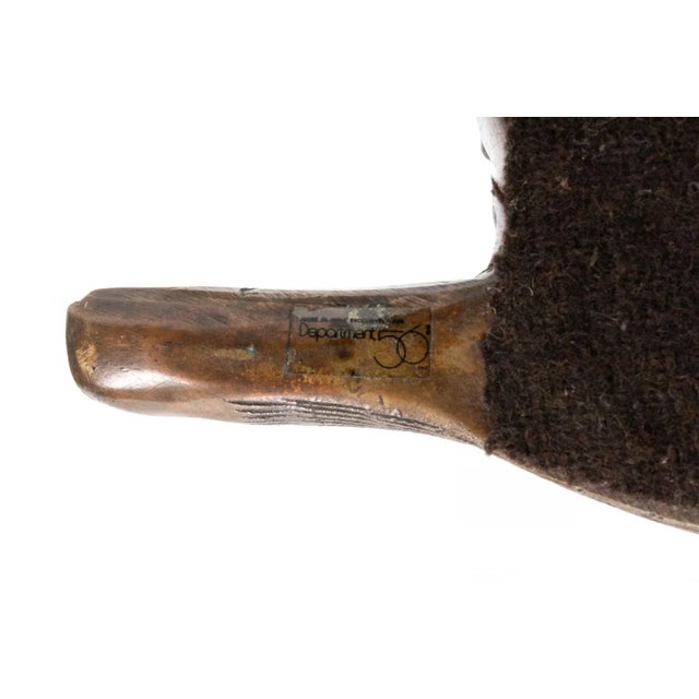 Metal Heavy Cast Bronze Reclining Pig Sculpture With Dept. 56 Label For Sale - Image 7 of 8