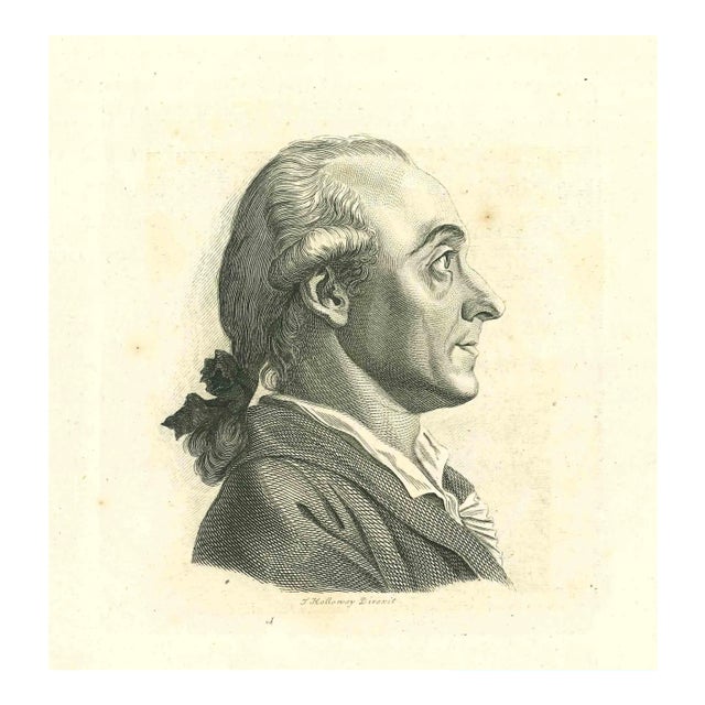 Thomas Holloway, Portrait of a Man, Etching, 1810 For Sale