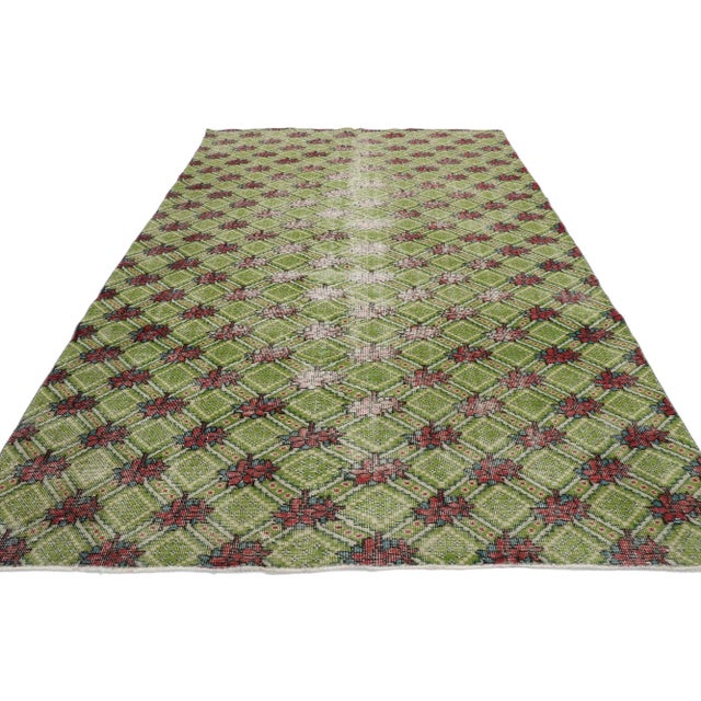 Textile Vintage Turkish Sivas Rug - 05'07 x 08'11 For Sale - Image 7 of 11