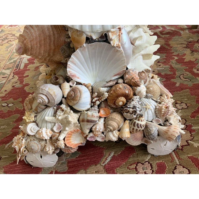 20th Century Shell Encrusted Table For Sale - Image 10 of 15