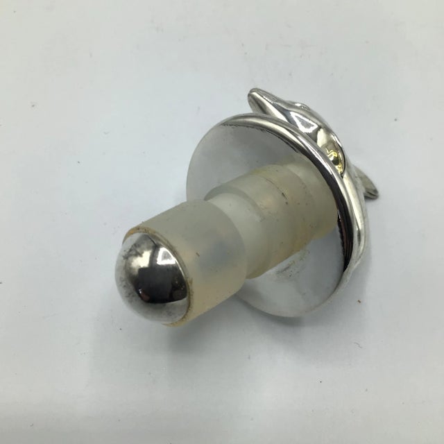 Dolphin Bottle Opener and Bottle Stopper by International Silver Company- Two Piece For Sale - Image 9 of 12