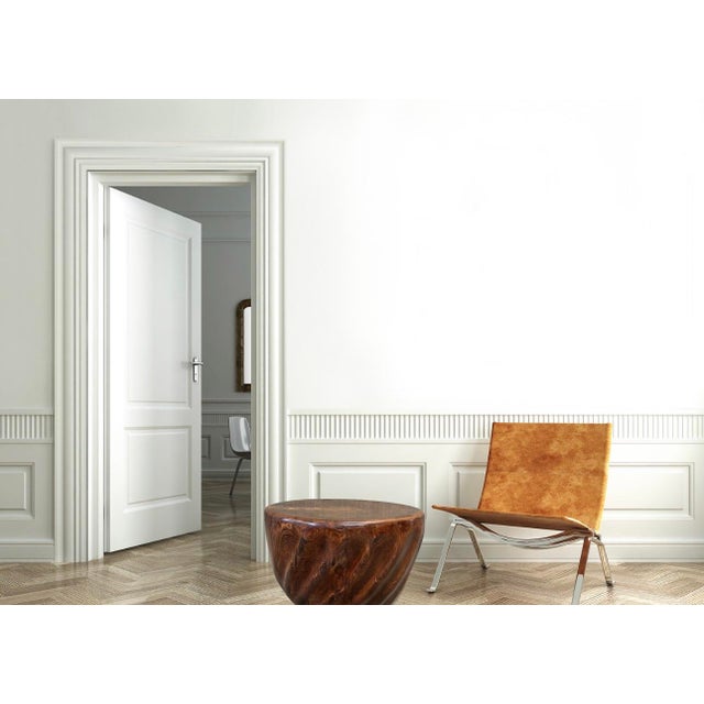 This table (or stool) is carved from reclaimed Cedar Wood by California artist Daniel Pollock (American b. 1952). Once...