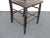 Vintage Carved Rustic Farmhouse Wood Side Chair W Leather Seat For Sale - Image 9 of 11