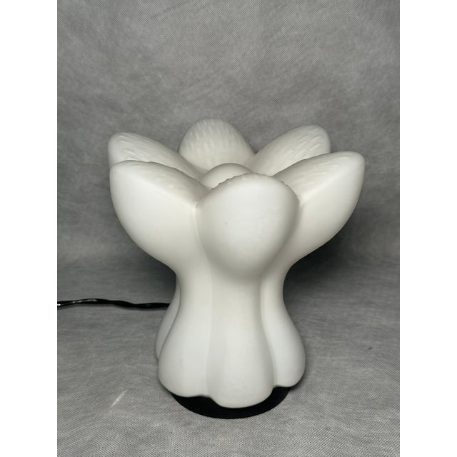 Flower-Shaped Table Lamp from Glashütte Limburg, Germany, 1970s For Sale - Image 4 of 12