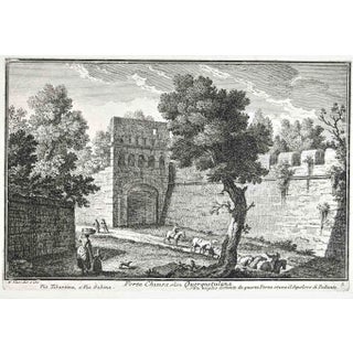 After Giuseppe Vasi, Porta Chiusa Querquatulana, Etching, Late 18th Century For Sale