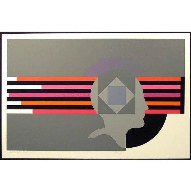 1970s Michael Clane-Graves "Coming to Know the Inner Man" Signed Print For Sale - Image 4 of 4