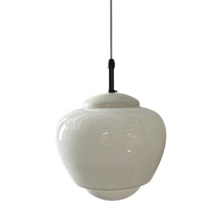 Czech Opaline Pendant Light by Napako, 1960s For Sale