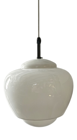 Czech Opaline Pendant Light by Napako, 1960s