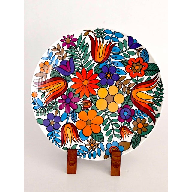 1960s German Porcelain Charger Platter by Winterling-Bavaria, in the Style of Acapulco by Villeroy & Boch For Sale - Image 11 of 15