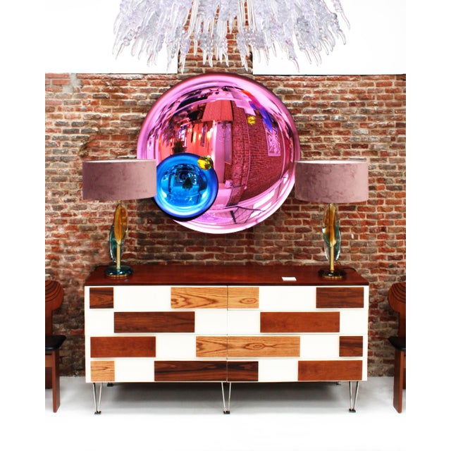 Italian Sideboard in Wood with Steel Legs, 1990 For Sale - Image 12 of 13