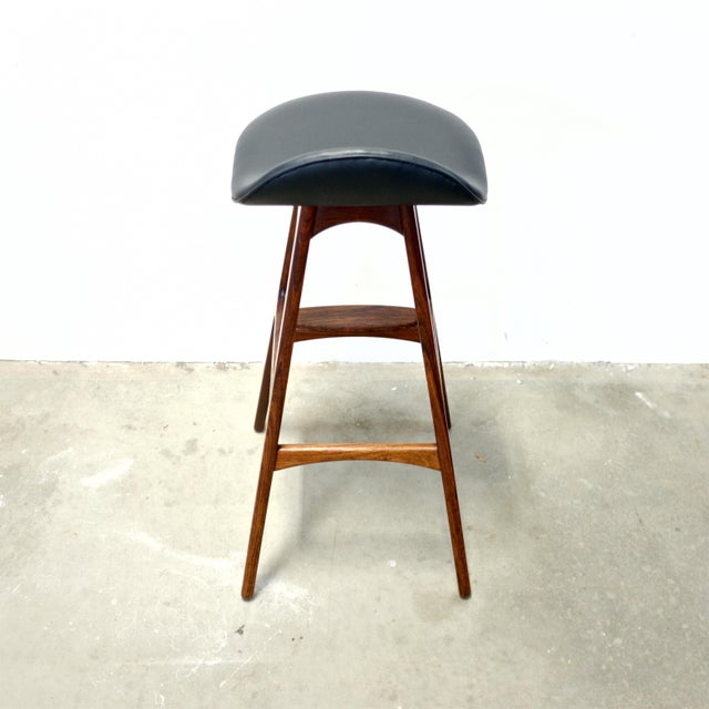 Oddense Maskinsnedkeri a/S Pair of Rosewood Model Od61 Stools Designed by Erik Buch For Sale - Image 17 of 18