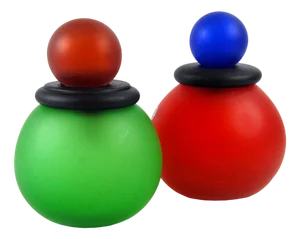 Italian Satin Glass Containers, Murano, 1980s, Set of 2