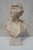 Italian Artist, Large Art Deco Carved Bust of Woman, 1920s-1940s, Alabaster For Sale - Image 14 of 18