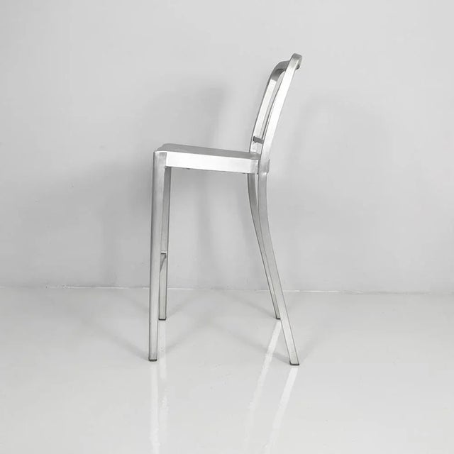 Postmodern American Postmodern Hudson Stool in Aluminum by Philippe Starck for Emeco, 2000s For Sale - Image 3 of 18