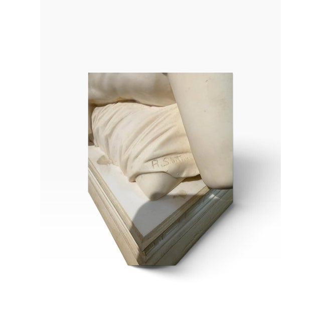 Mid-Century Italian Alabaster Replica of Cellini’s Perseus and Medusa Sculpture by A. Santini For Sale In West Palm - Image 6 of 10