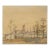 Mill With Masted Ships in a Harbor Original Watercolor For Sale