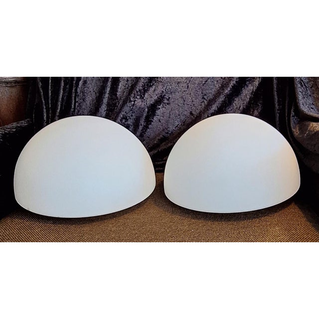 Vintage Ceiling Lamps with White Opal Glass Domes from Staff, 1970s, Set of 2, in Very Good conditions. Designed 1970 to...