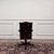 Classic English Chesterfield Office Chair in Oxblood Red For Sale - Image 4 of 8