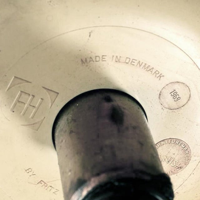 Black Model 3113 Swivel Office Chair by Arne Jacobsen for Fritz Hansen, 1969 For Sale - Image 8 of 9