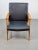 Vintage armchair de ster gelderland danish design '60s vintage danish design armchair beech frame reupholstered with black...