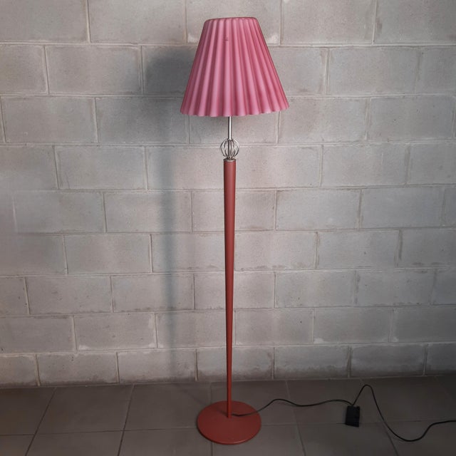 Pink Murano Glass Handkerchief Floor Lamp, 1970s For Sale - Image 14 of 14
