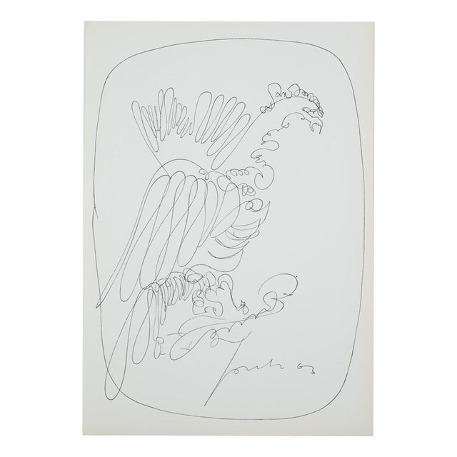 Lucio Fontana, The Heron, Lithograph For Sale