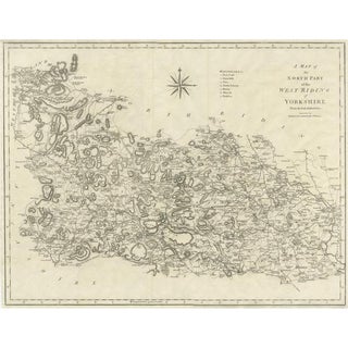 Large Antique County Map, 1805 For Sale
