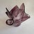 1990s Vintage Murano Style Purple Ribbon Art Glass Handkerchief Asymmetric Swirl Bowl For Sale - Image 5 of 7