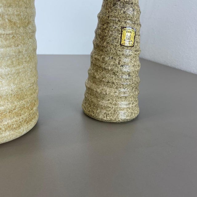 Ceramic Ceramic Studio Pottery Vases from Vest Ceramics, Netherlands, 1970, Set of 2 For Sale - Image 7 of 18