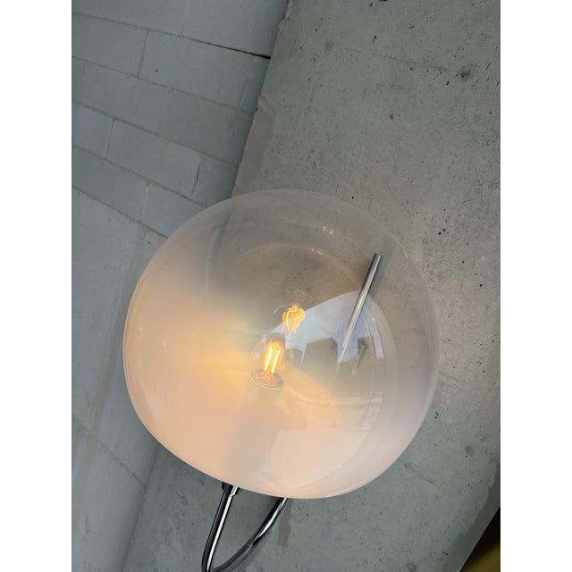Italian Wall Lamp with Gradient Glass Globe, Italy, 1970s For Sale - Image 3 of 8