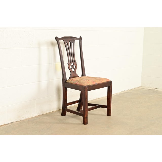 An outstanding antique Chippendale period side chair or dining chair In the manner of Thomas Chippendale England, Circa...
