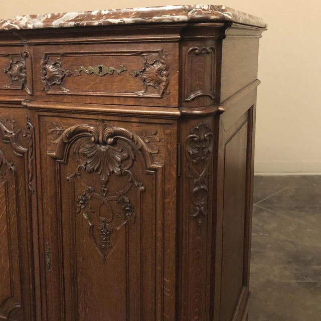 Antique Liegoise Louis XIV Marble Top Buffet For Sale - Image 11 of 15