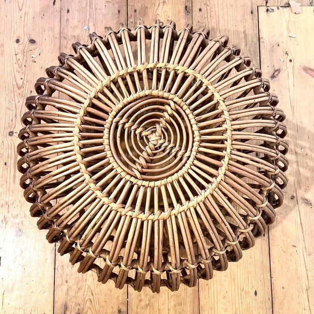 Small Bamboo Lobster Ottoman by Franco Albini For Sale - Image 4 of 8