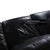 Leather Three-Seater Black Sofa from Minotti For Sale - Image 6 of 12