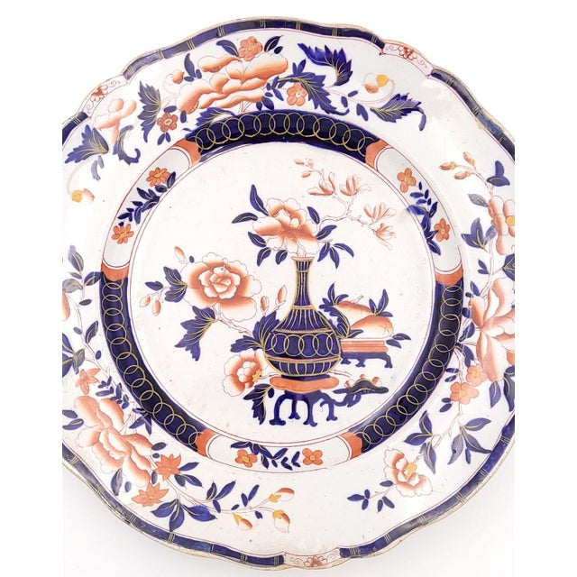 Set of Twelve "Auckland" Pattern Ironstone Dinner Plates, England Circa 1835 For Sale - Image 4 of 7