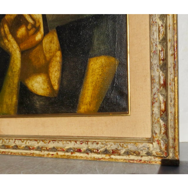 Mid-Century Painting on Canvas "Mujer Y Luna" For Sale In New York - Image 6 of 10