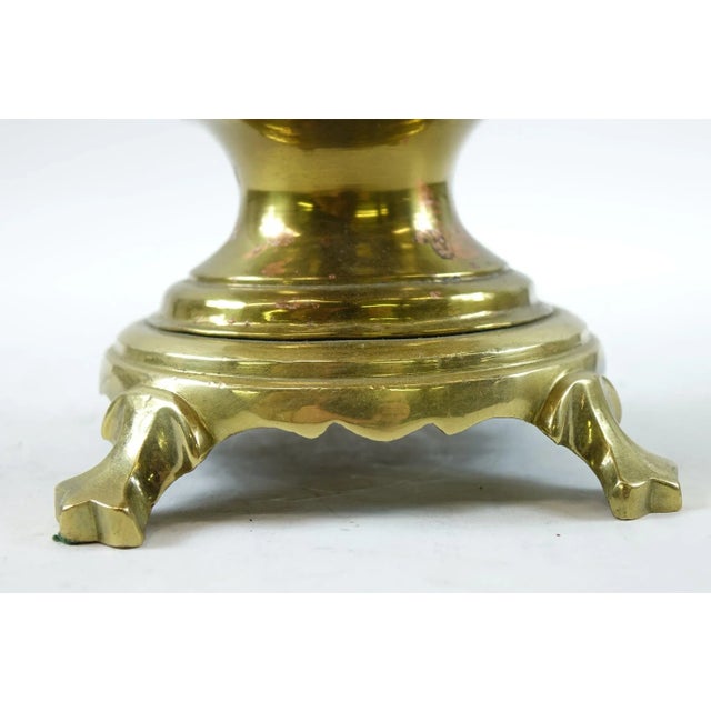 Persian Antique Persian Brass Samovar Early 20th Century With Stamps For Sale - Image 3 of 7