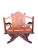 Mid 20th Century Mid-Century Hand Carved Teak Howdah Elephant Saddle Chair For Sale - Image 4 of 7