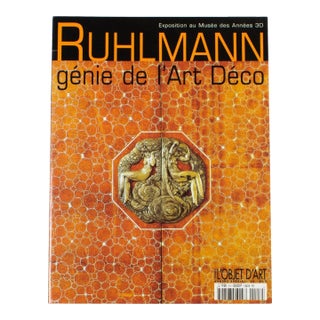 Ruhlmann, Art Deco Genius, French Book - 2002 Exhibition in Museum des Années 30 For Sale